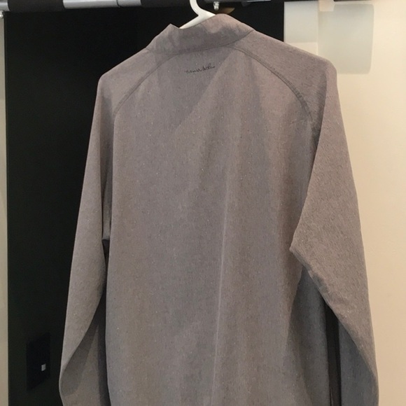 Travis Mathew Heather Gray Quarter-Zip Long Sleeve Torrey Pines Golf Pullover - Picture 4 of 6